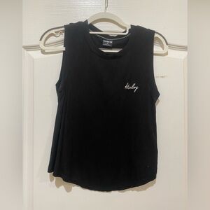 Hurley Women's Black ribbed Muscle Tee